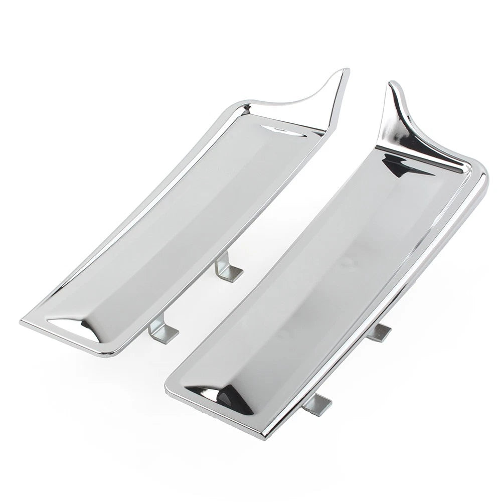 Rear Fender Saddlebag Filler Panels for Harley Touring Electra Glide (2014–2023) Chrome