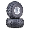 Set of 2 WANDA ATV Tire Assembly 25X12-9 on 4/110mm PCD Silver Wheels 10130