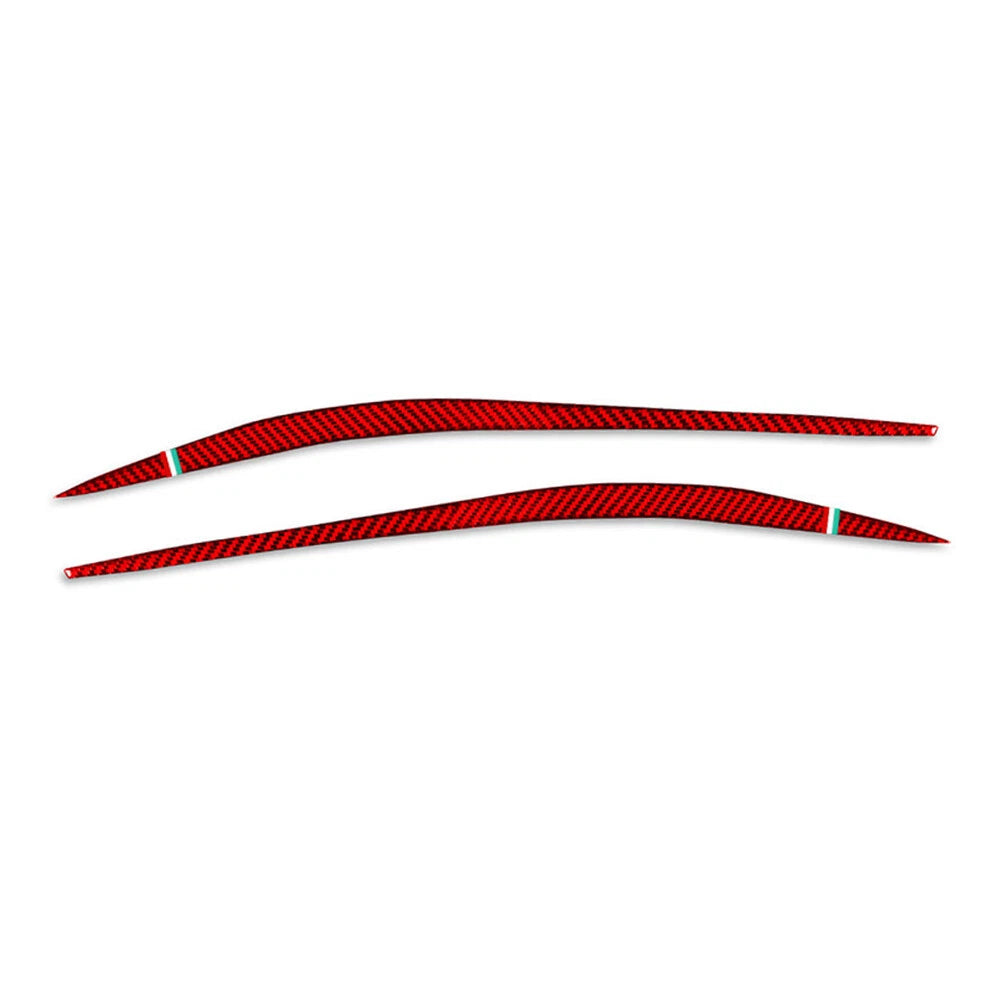 2Pcs Headlight Eyebrows Eyelids Cover Trim for Alfa Romeo Giulia (2015–2024)