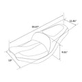 Black Driver Passenger Seat for Indian Chieftain Chief Classic (2014–2024)