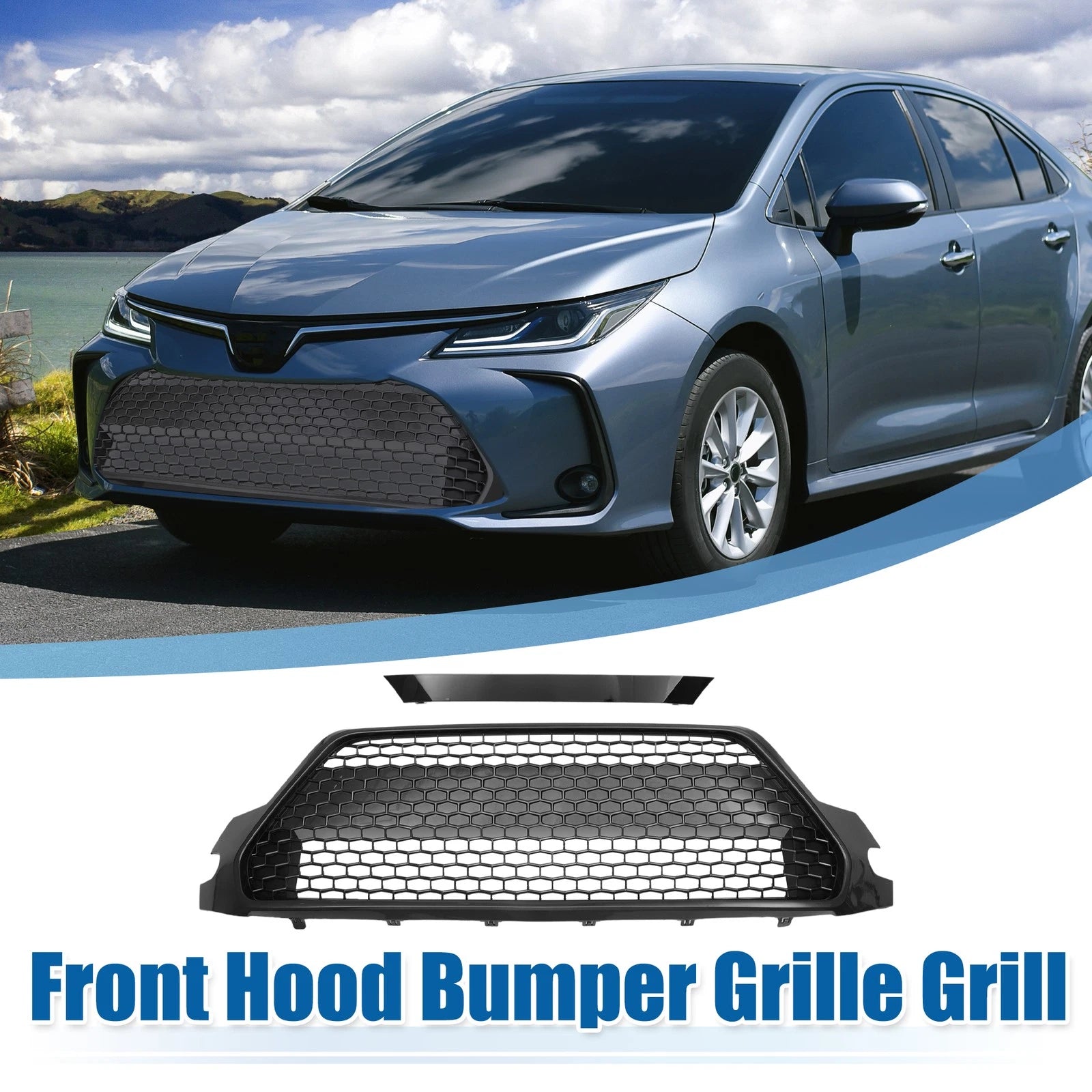 Front Hood Bumper Grille for Toyota Corolla (2020–2022) No.5311202A50 Black