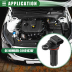 Engine Crankshaft Position Sensor Crank Sensor for Chrysler 200 (2011–2017)