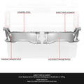 Chrome Rear Bumper End Cap for Ford F-250 F-350 SD (2023–2025) w/ Sensor Hole