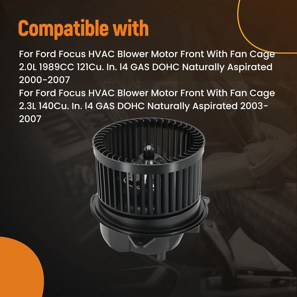 HVAC Blower Motor with Fan Cage for Ford Focus 2.3L (2003–2007) 2T1Z18568A 700105