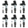 Set of 6 Ignition Coils & Spark Plugs for Cadillac CTS, Acadia (V6)