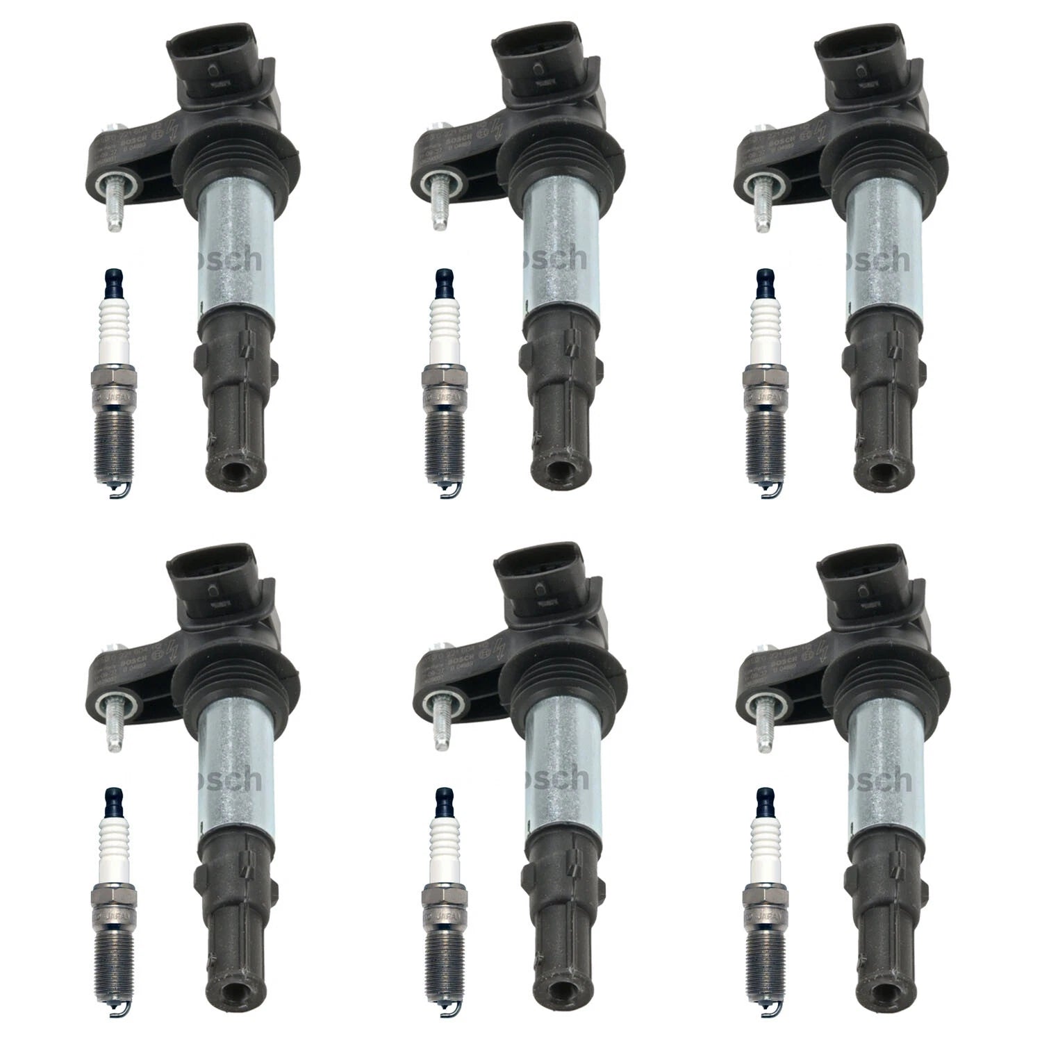 Set of 6 Ignition Coils & Spark Plugs for Cadillac CTS, Acadia (V6)