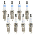Set of 8 Platinum Spark Plugs for Cadillac DeVille, Ford E-150 (Bosch 6710)