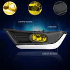 Fog Lights with Chrome Bezel & Switch for Honda CR-V (2017–2018)