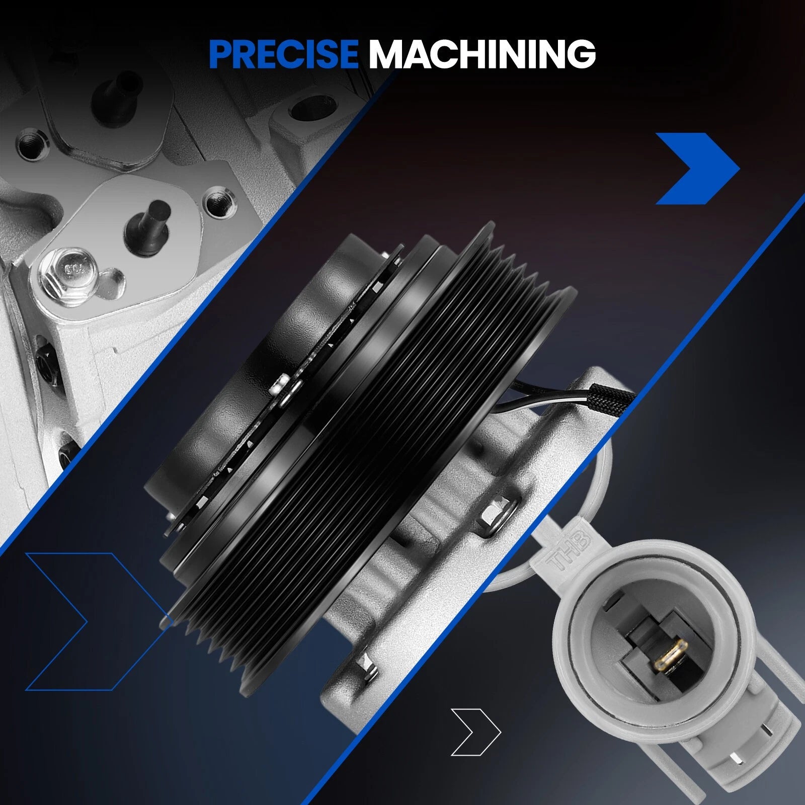 A/C Compressor with 6-Groove Pulley for Chevrolet Impala (2014â2016)