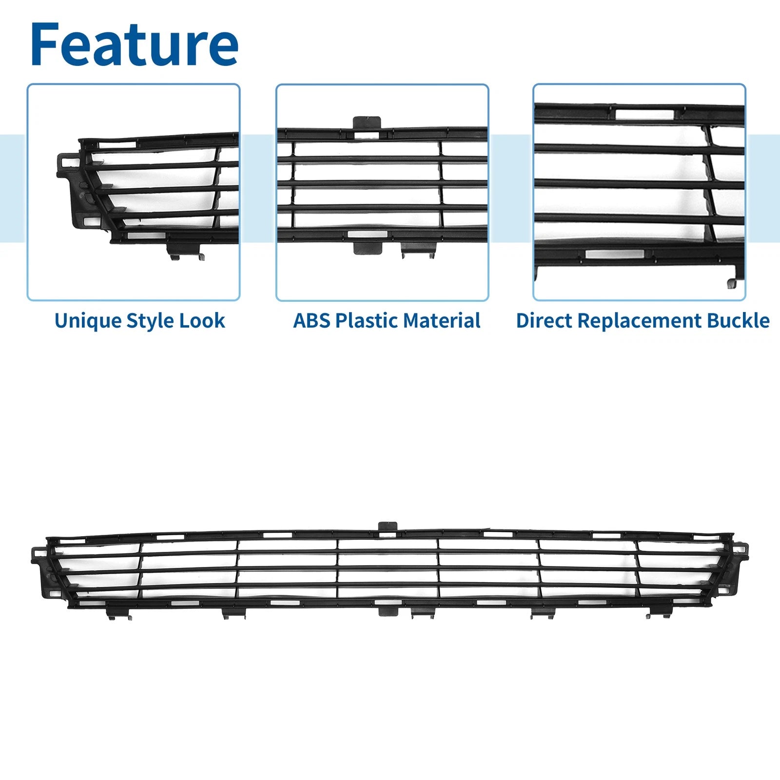 Front Lower Hood Bumper Grille for Lexus ES 350 (2010–2012) No. 5311333010 Black