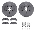 Set of 2 Brake Disc and Pad Kits for Pickup