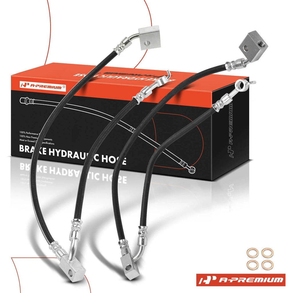 2X Front Brake Hydraulic Hose for Nissan Titan XD (2017–2023)