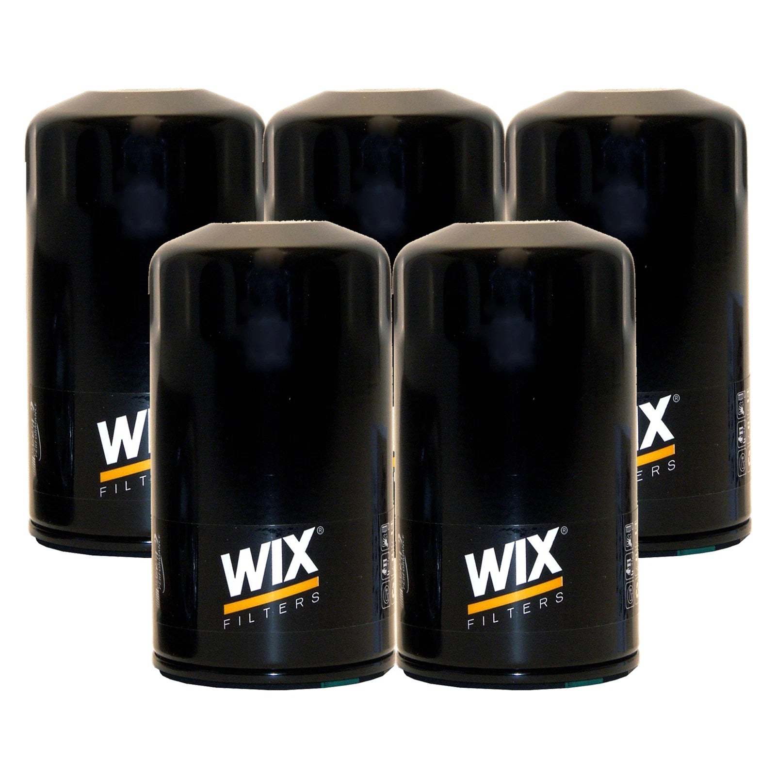 Set of 5 Engine Oil Filters for Buick Cadillac Chevy GMC Pontiac (Wix)