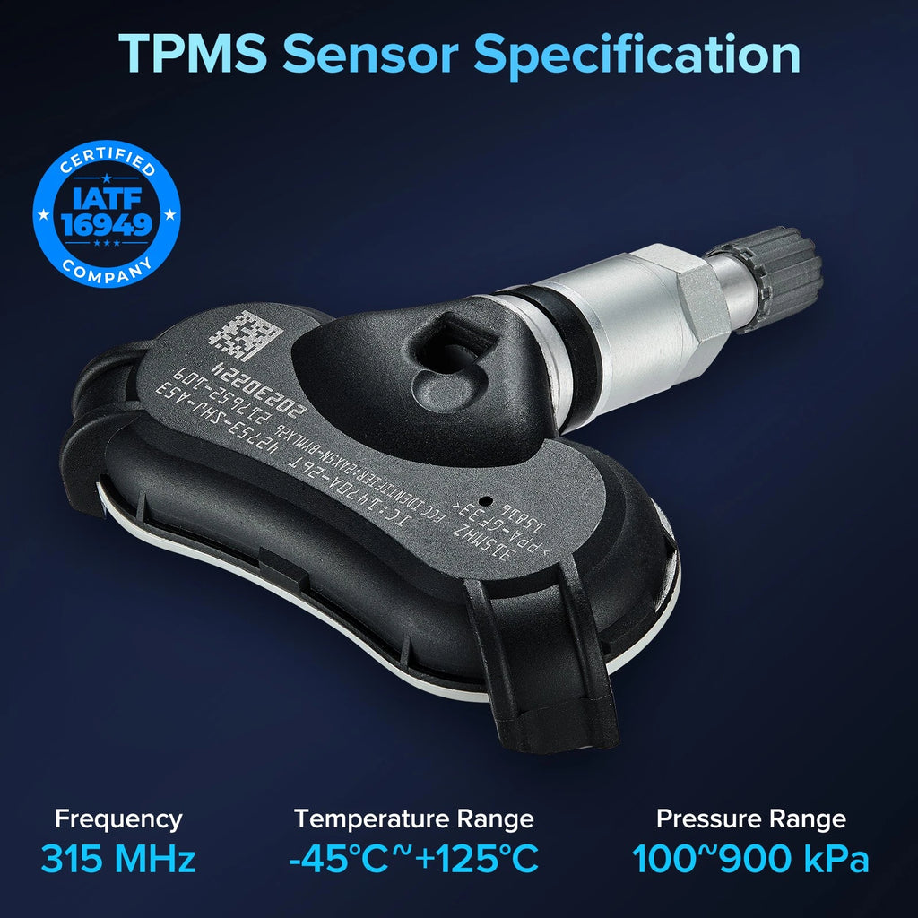 TPMS Tire Pressure Sensor Set of 4 for Acura TL (2005-2008)