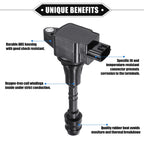 8pcs Ignition Coils for Nissan Armada V8 5.6L (2007–2015) 22448-ZE00C Black