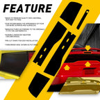 5 Pcs Blackout Tail Light Kit for Dodge Charger (2011–2014) Smoked Vinyl