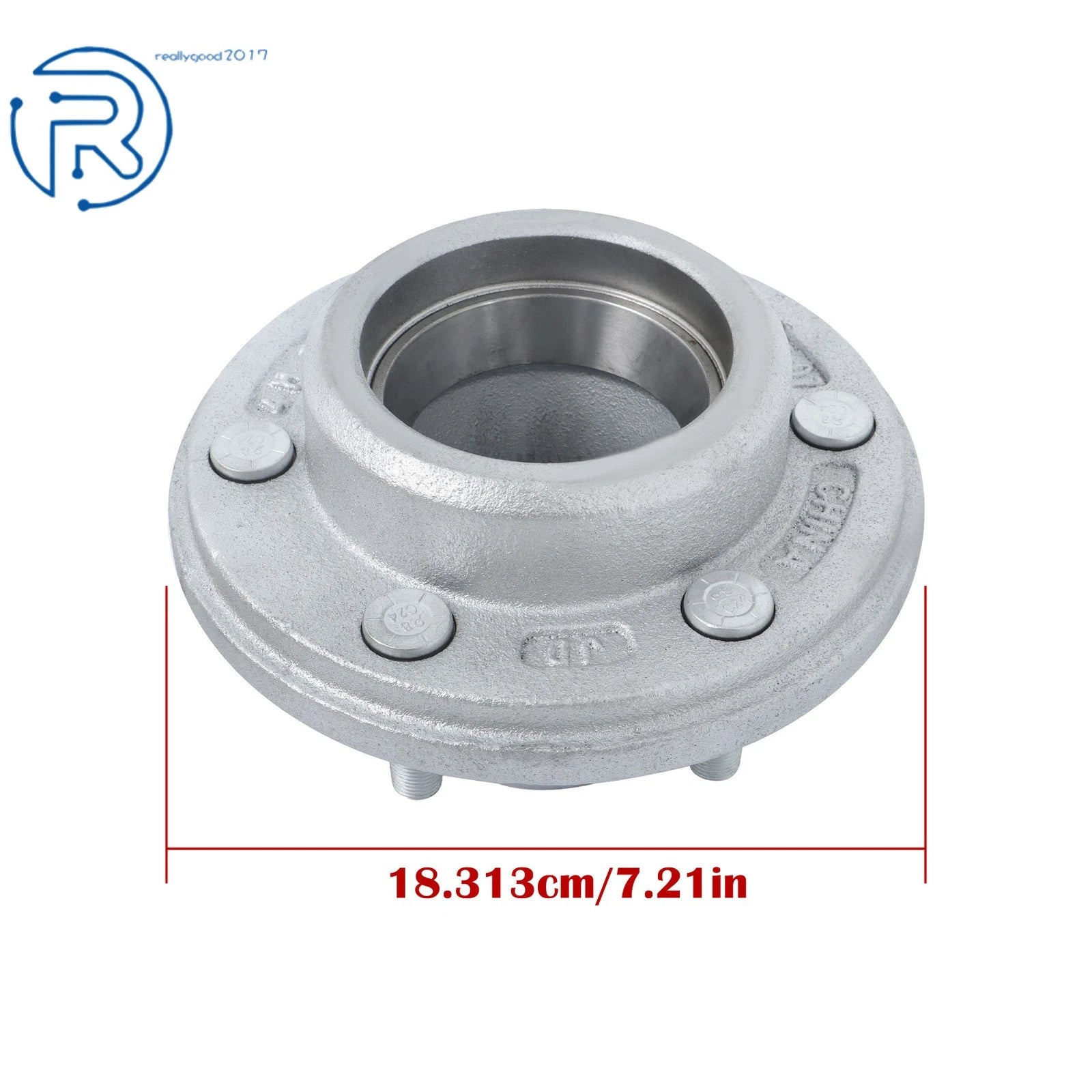 Galvanized Hub for Boat Trailer (5200-6000 lbs) 6 on 5.5"