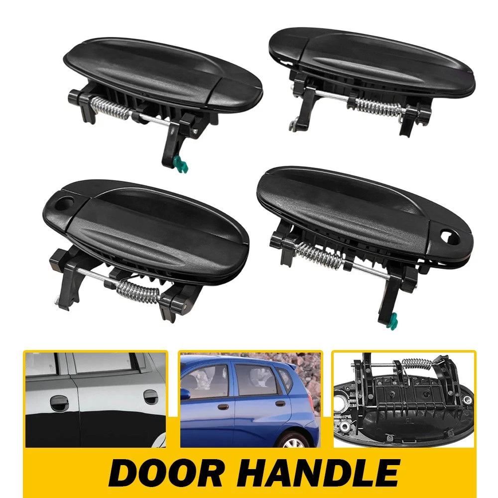 Set of 4 Outside Door Handles for Chevy Aveo/Aveo5 (2004–2011)