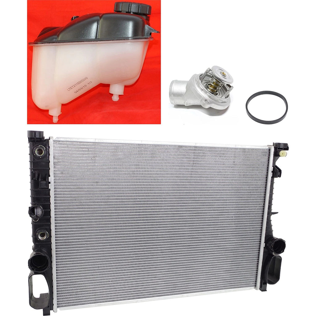 Radiator for Mercedes Benz E320 Sedan (2003–2005) with Transmission Cooler