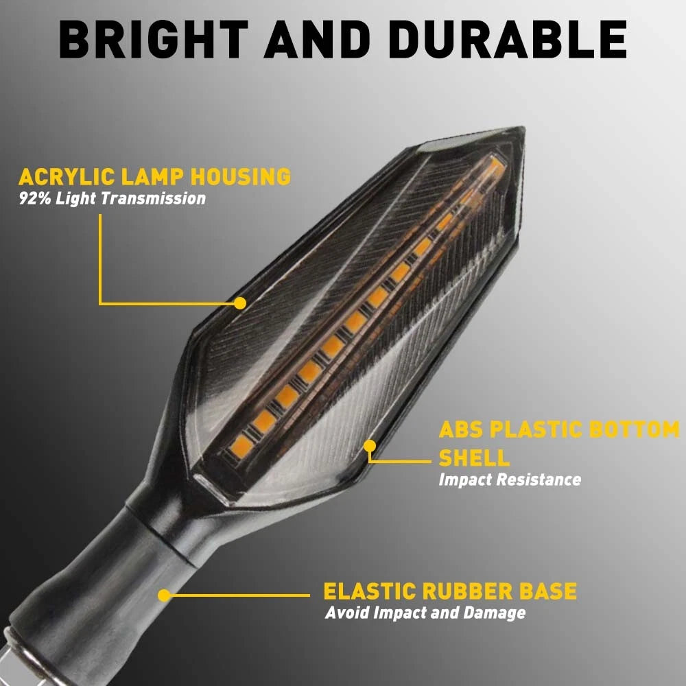 LED Sequential Turn Signal Tail Lights for Honda Motorcycle