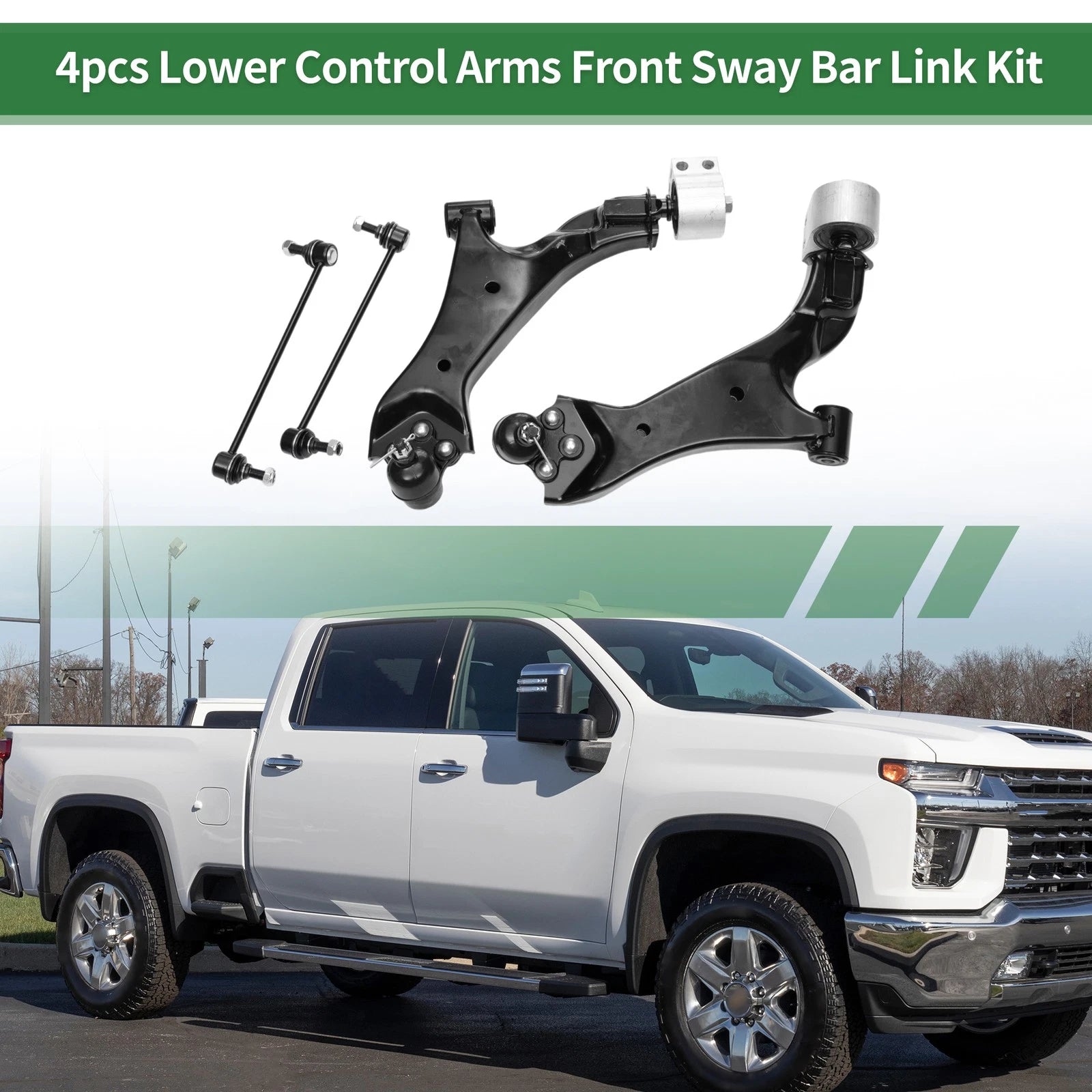 4pcs Front Suspension Control Arm Kit for Chevrolet Equinox (2010–2017) No.524157/524158