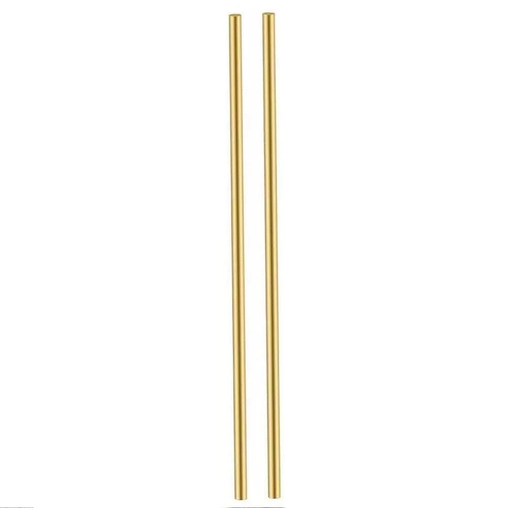 Set of 2 Brass Round Rods 3mm Diameter 200mm Length for Miniature Shafts
