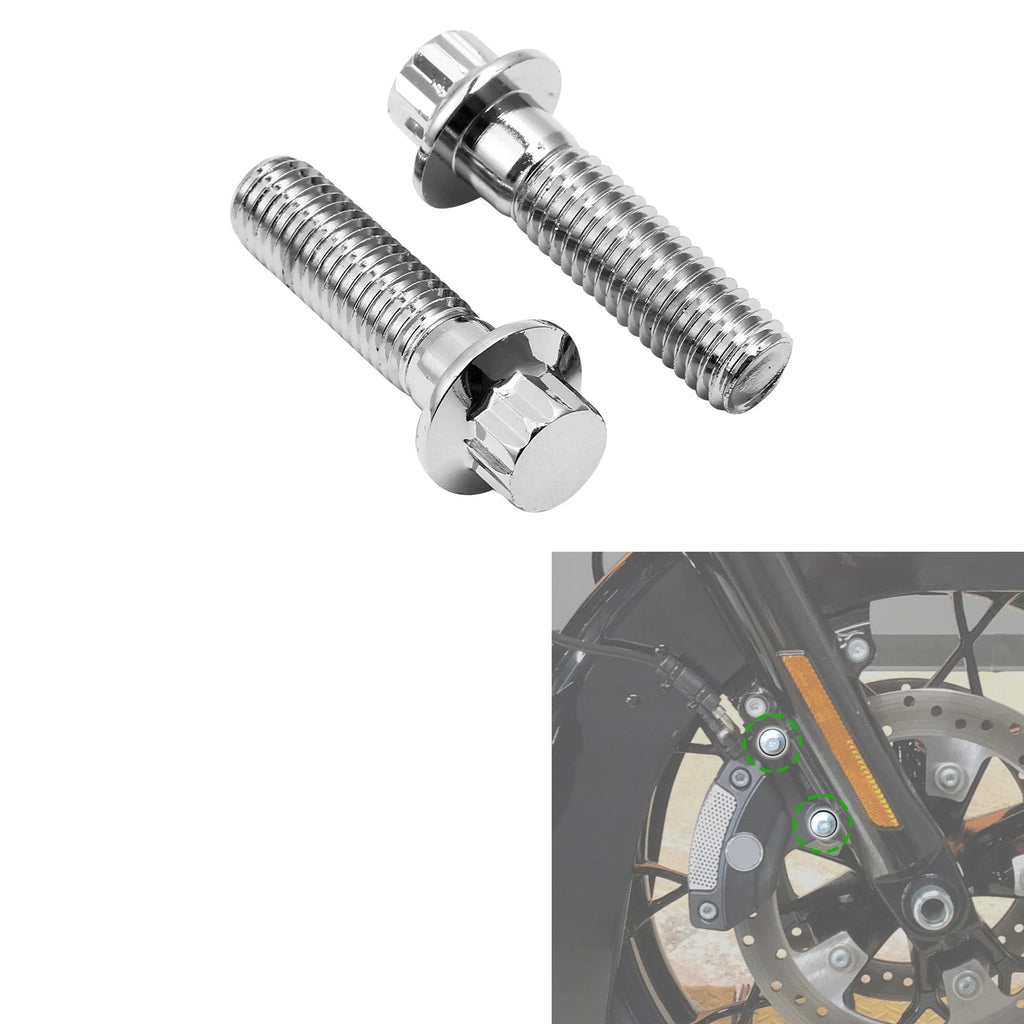 10mm M10x1.5 Front Brake Caliper Bolts Kit for Harley Touring Glide