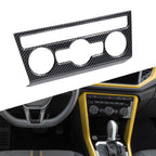 Air Conditioning Knob Trim Cover for T Roc (2018–2023) Black Carbon Fiber