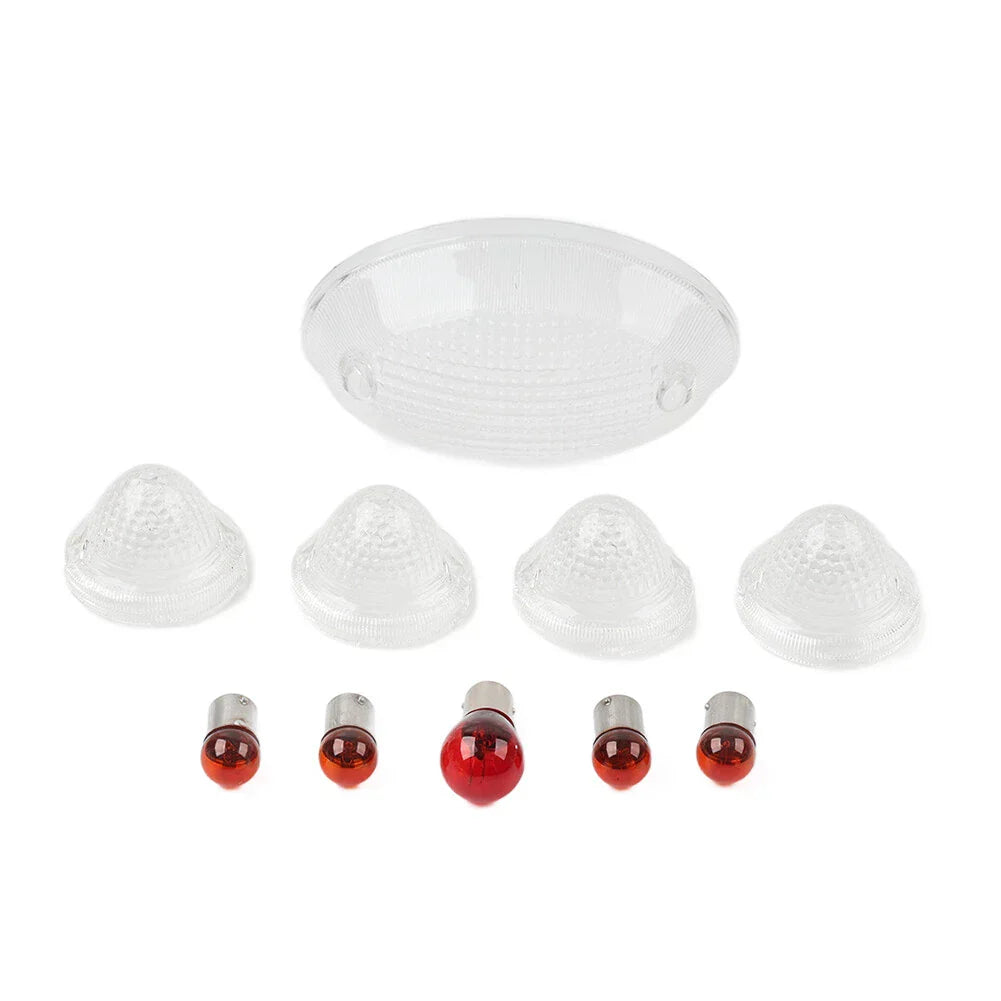 Clear Tail Light Lens Covers for T100 Scrambler Speedmaster Roadster (2001-2023)