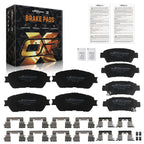 Front & Rear Ceramic Brake Pads Kit for Toyota Sienna (2004–2010) D906