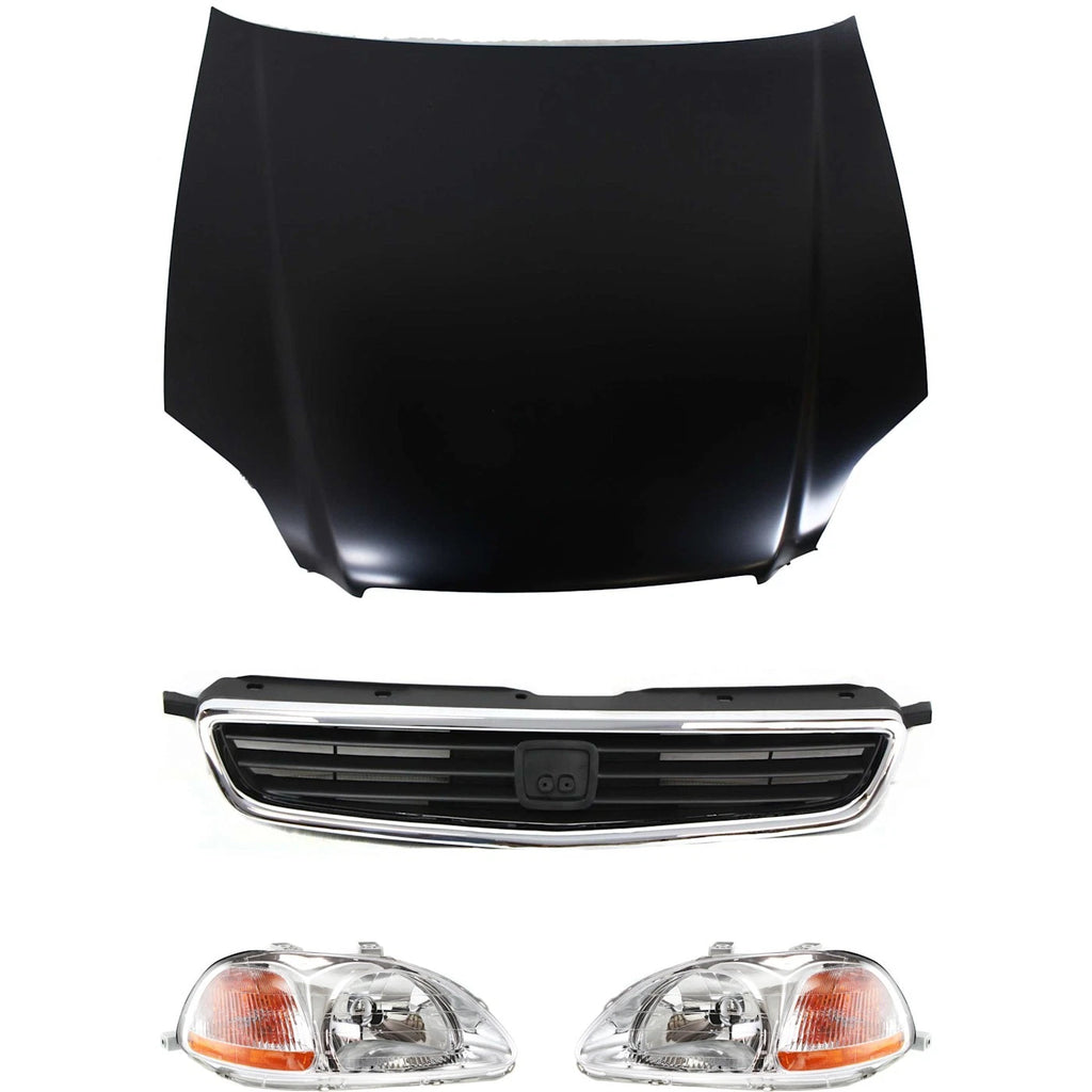 Hood Kit for Honda Civic Sedan (1996–1998)