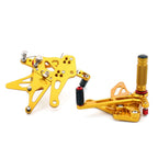 CNC Adjustable Rearsets Rear Set Foot Pegs for Kawasaki Ninja Z1000 (2017) Gold