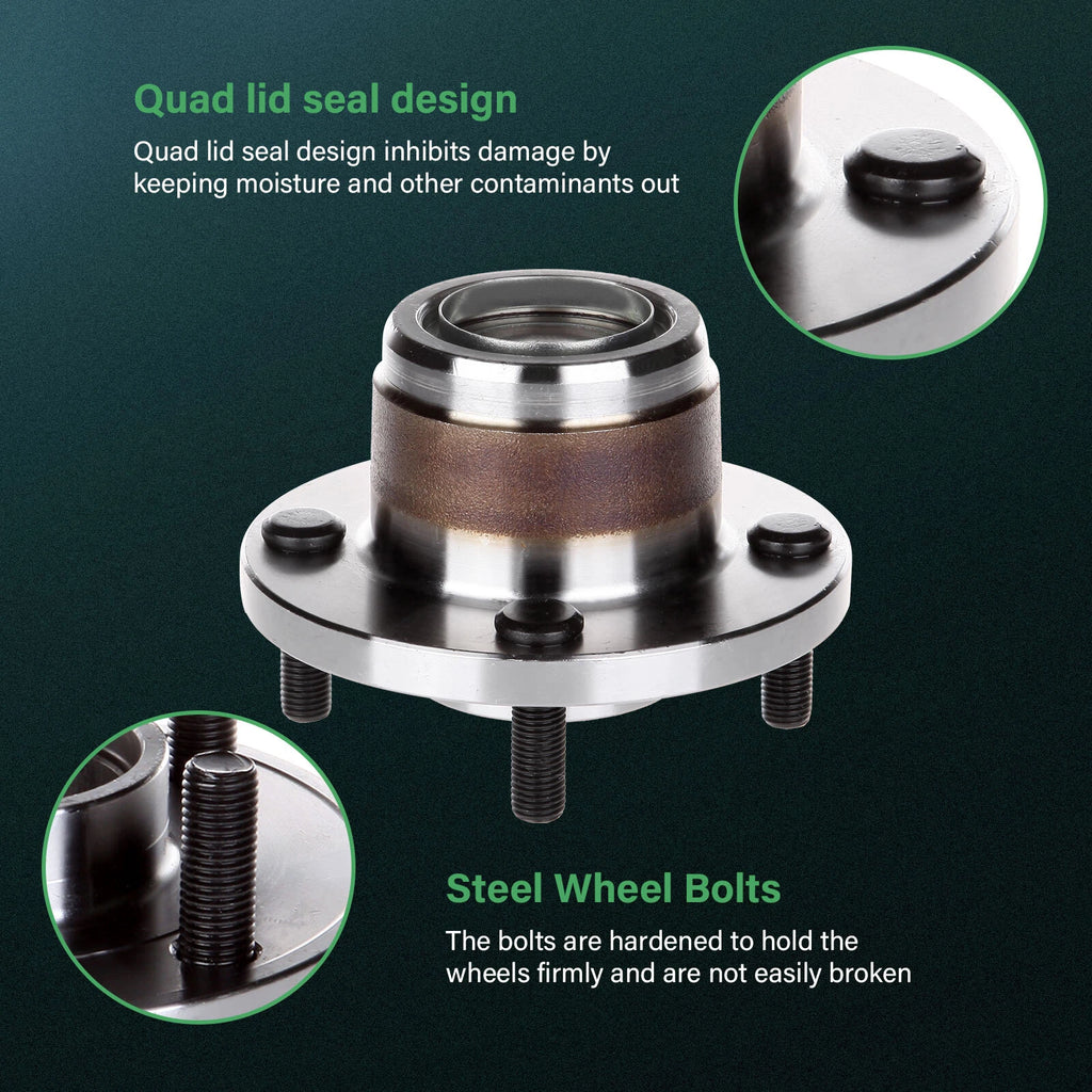 2X Rear Wheel Bearing Hub for Ford Focus (2000–2009)