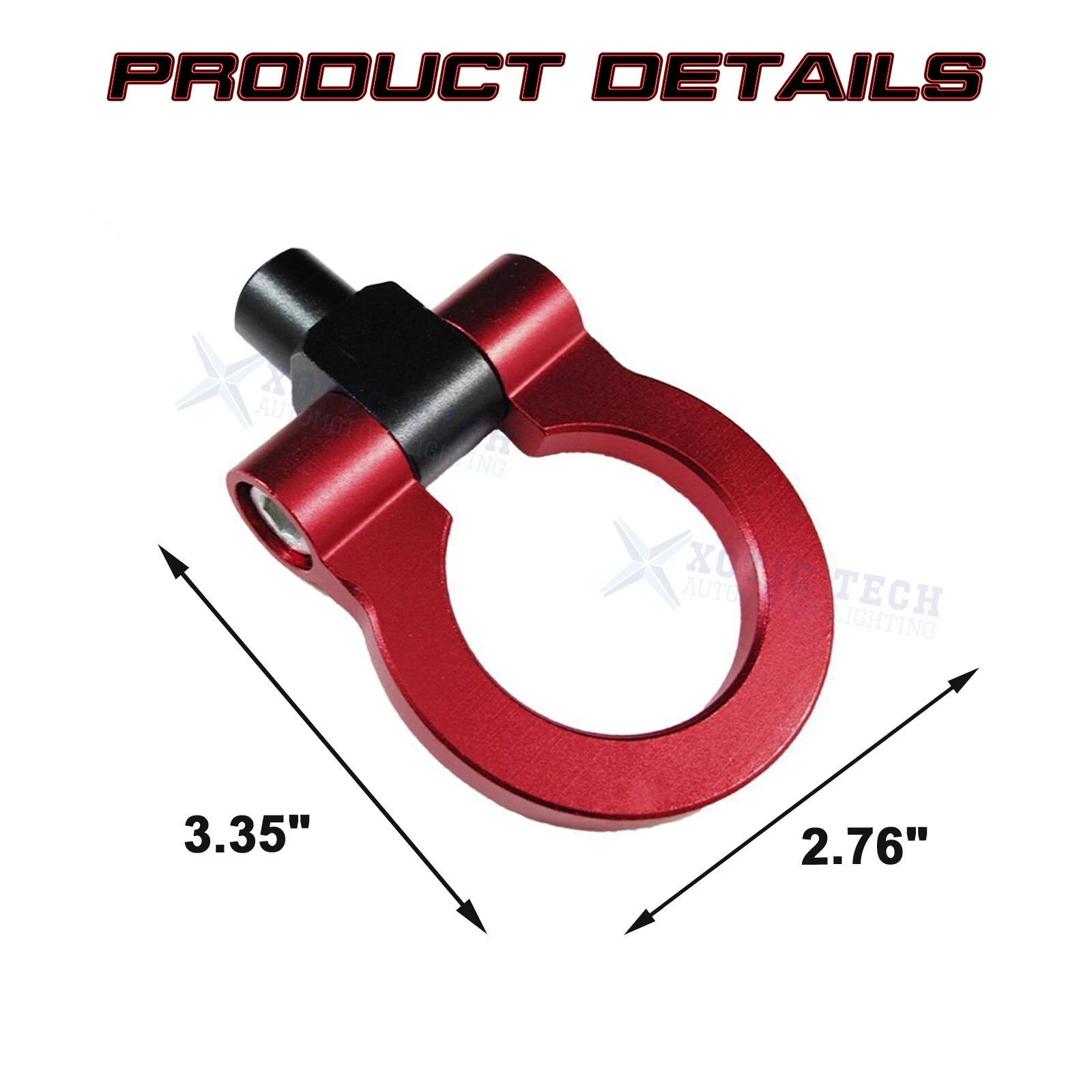 Racing Style Aluminum Tow Hook Kit for Mercedes-Benz C E CLA ML GLK GLA (2014-2016)