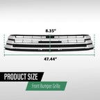 Front Bumper Lower Grille for Toyota Highlander (2017–2019) Black & Chrome