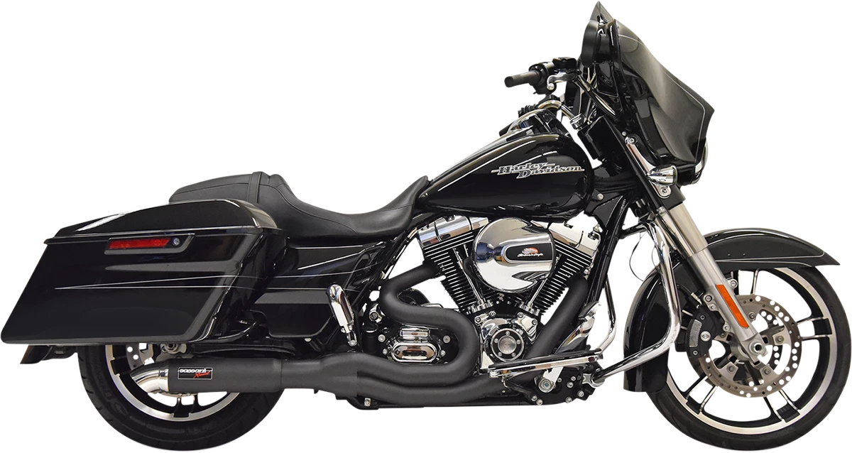 BASSANI 2:1 Exhaust for Hotrod (1F67B) - Black