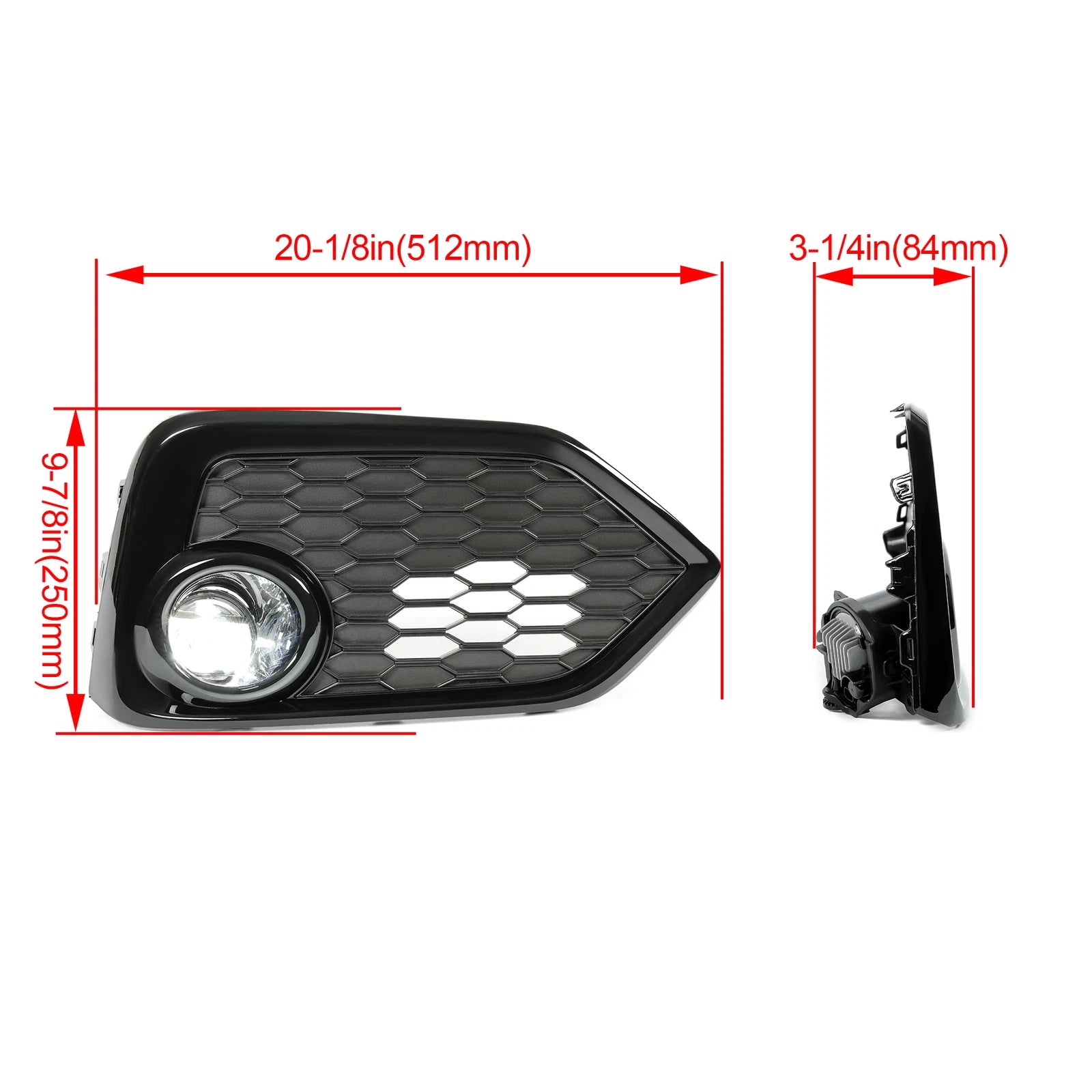 LED Fog Lights for Honda Civic Hatchback (2017–2019) - Wiring Switch Set