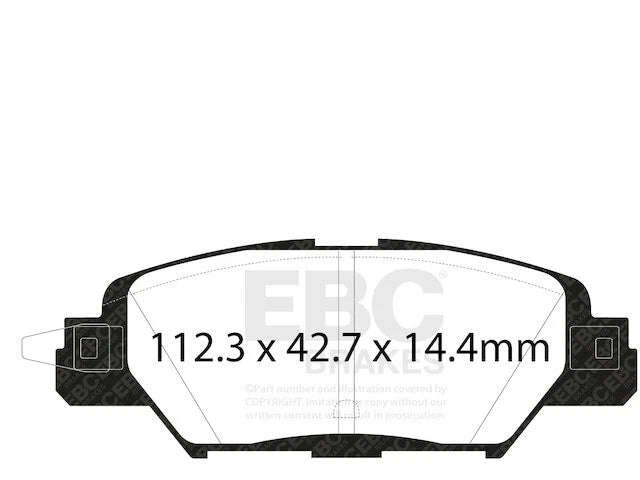 Rear Brake Pad Set for Mazda CX-5 (2016–2023) PV324VY