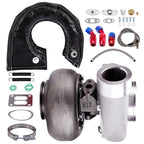 GT45 T4 V-Band Turbo 1.05 A/R 98mm + Oil Feed Drain Line Kit for