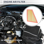 Car Engine Air Filter No. 13717582908 for BMW X1 2.0L (2012–2015)