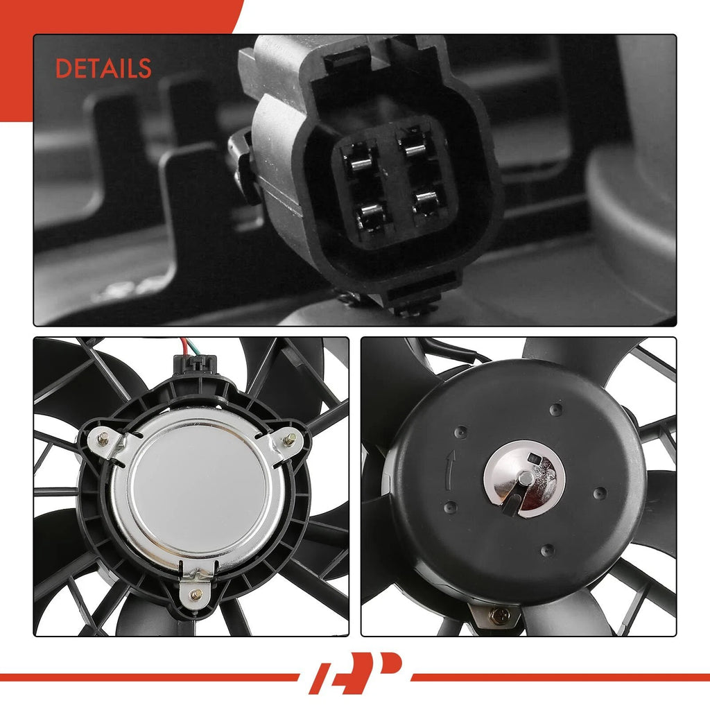 Dual Radiator Cooling Fan Assembly & AC Condenser for Chevy Traverse (2009-2017)