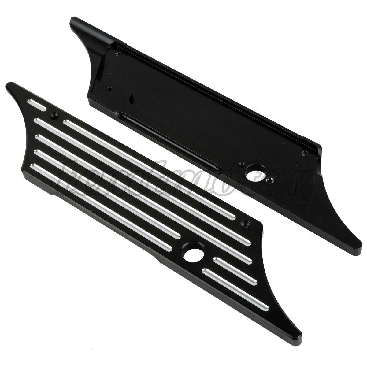 Black Hard Saddlebag Latch Cover for Harley Road King Street Electra Glide (1993–2013)
