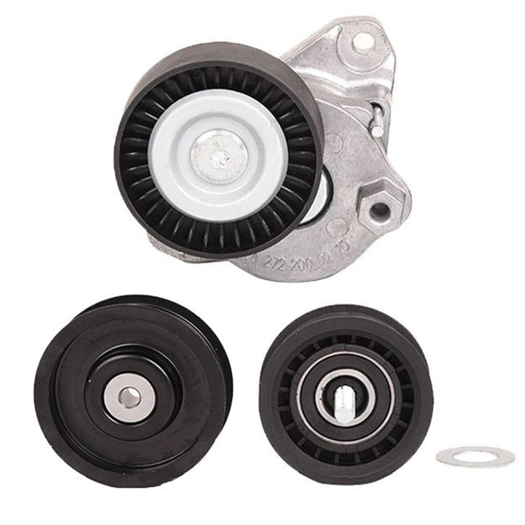 Drive Belt Tensioner and Idler Pulley for Mercedes Benz C230 C280 C300 (2007–2015)