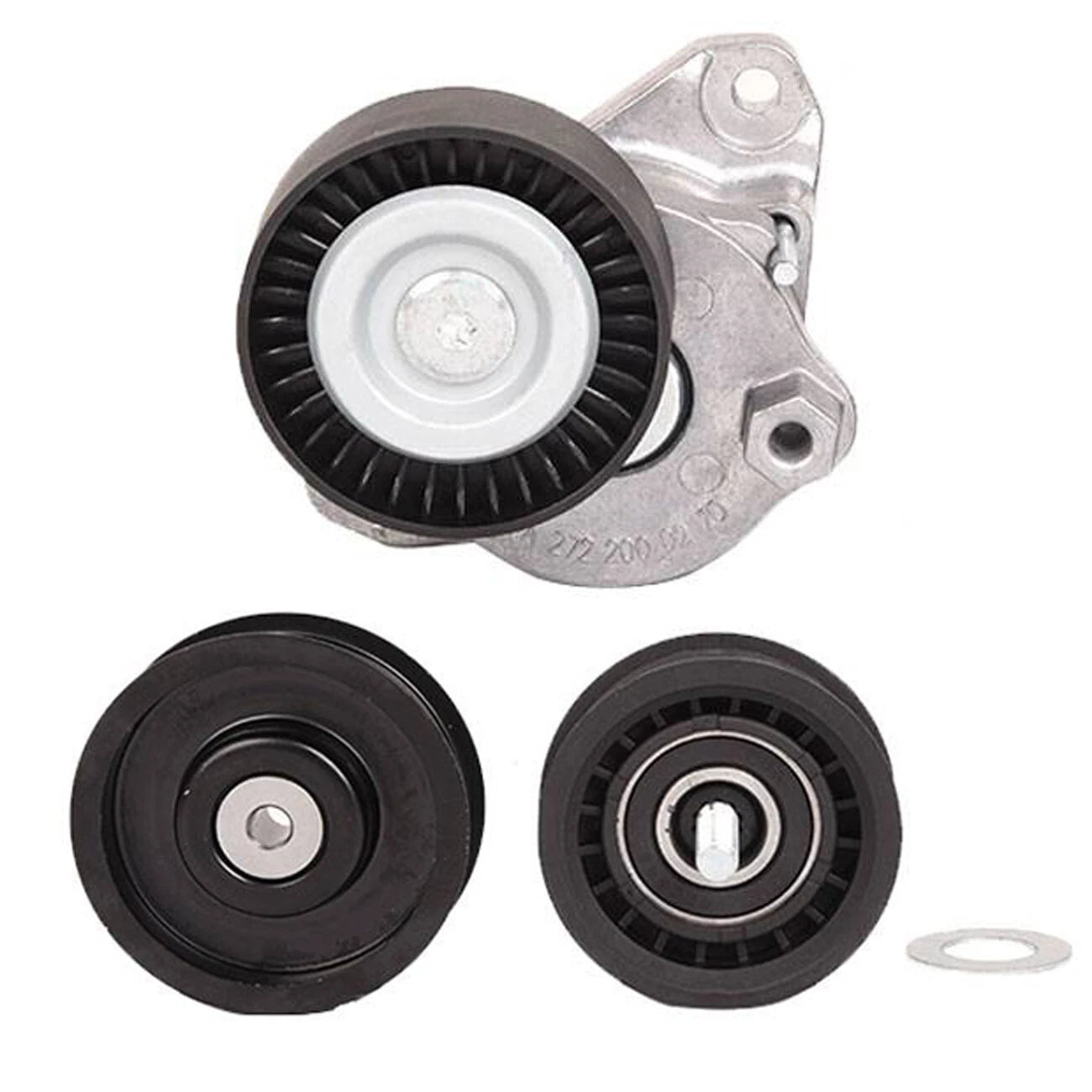Drive Belt Tensioner and Idler Pulley for Mercedes Benz C230 C280 C300 (2007–2015)