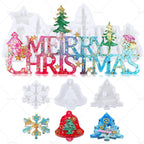 Resin Mold Kit for Ornaments Snowflake Tree DIY