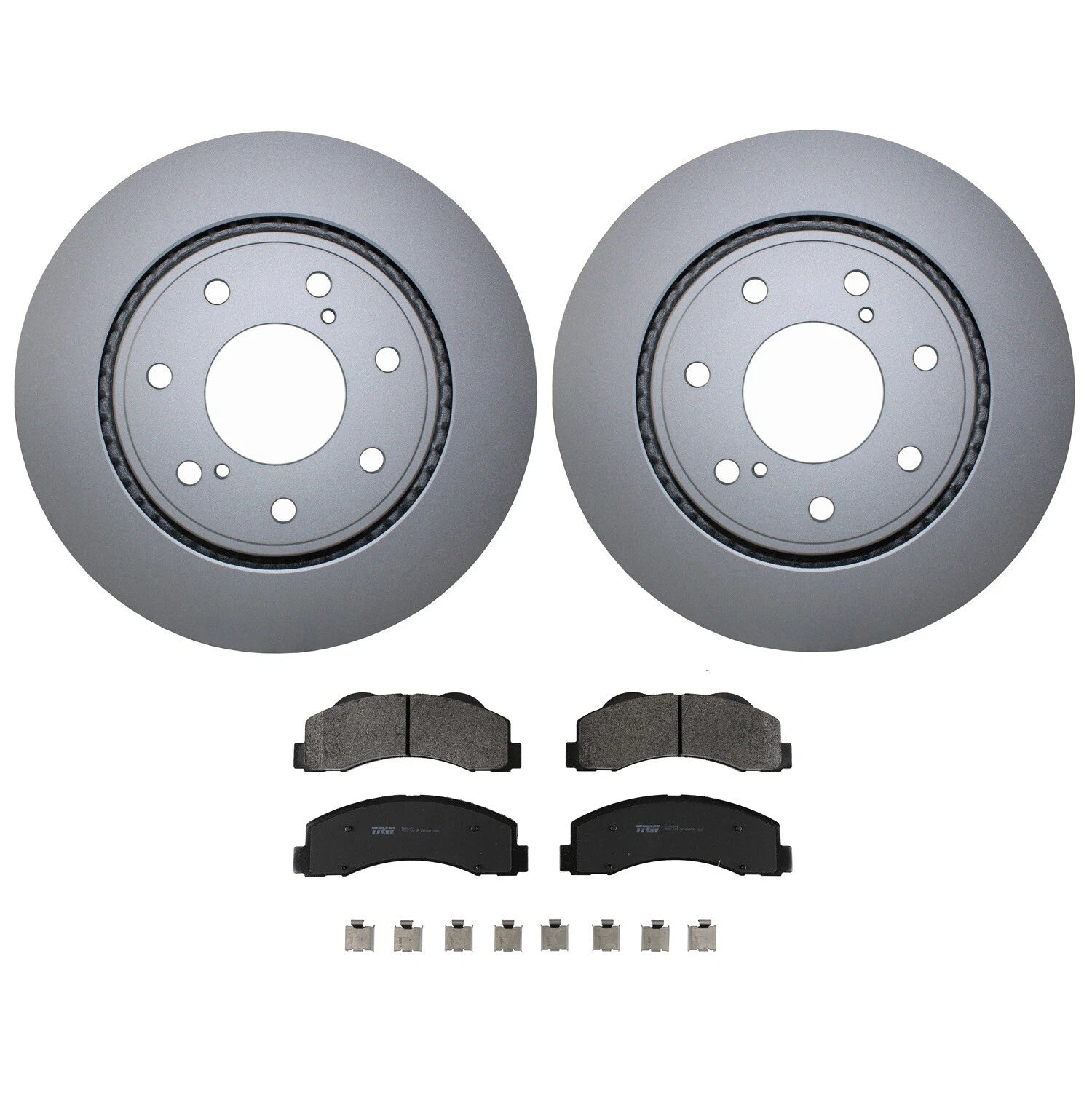 Front Brake Kit 350mm Disc Rotors TRW Pro Metallic Pad for Ford F-150 (2015–2023)