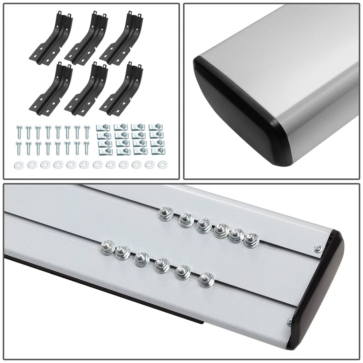 6" Aluminum Step Nerf Bars for Ford F250-F550 SD (1999–2016)