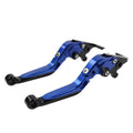 Blue CNC Extendable Brake Clutch Levers for BMW S1000XR (2015-2021)