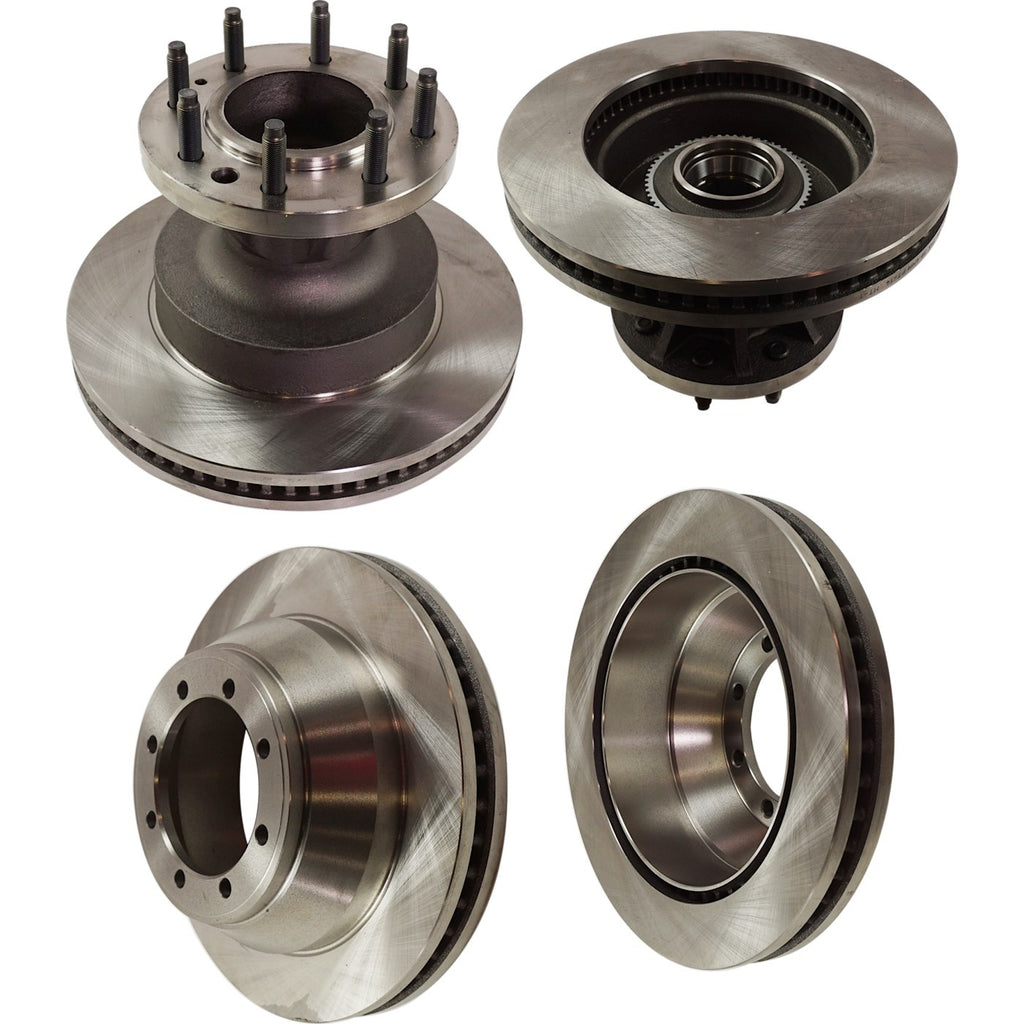 Front and Rear Disc Brake Rotors for Ford E-450 Super Duty (2008–2021)