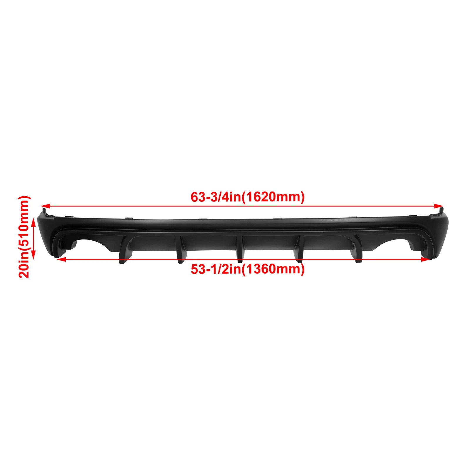 Rear Bumper Lip Diffuser for Lexus IS250 IS350 IS200t (2014-2016) Matte Black